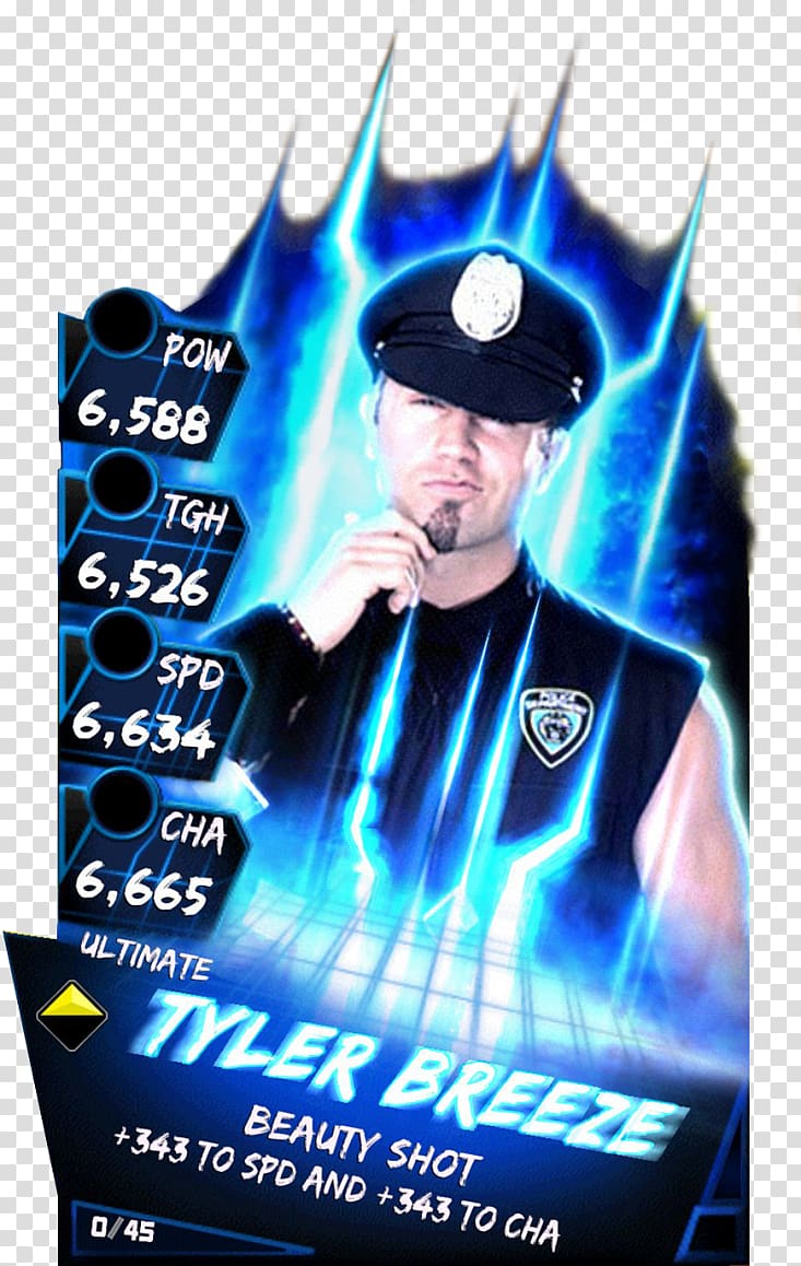 Tyler Breeze WWE SuperCard SummerSlam WWE SmackDown WWE 2K17, Wwe 2k18 transparent background PNG clipart