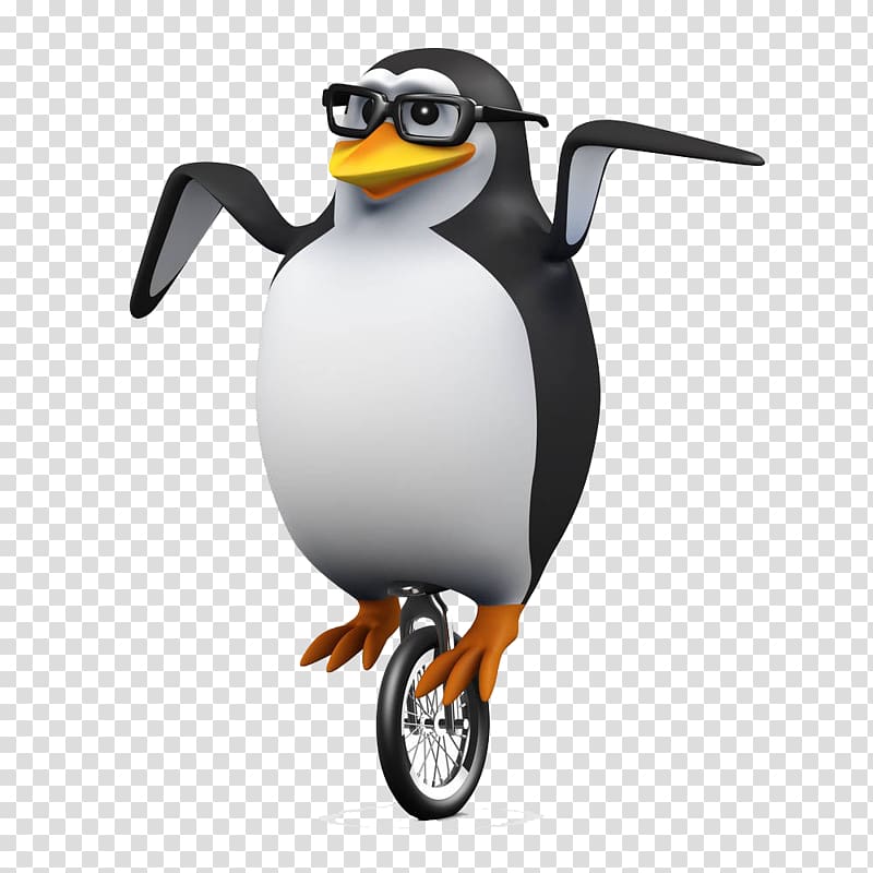 4 Pics 1 Word Word Emojiu2122 One Clue Unicycle Letter, Penguin learn bike transparent background PNG clipart