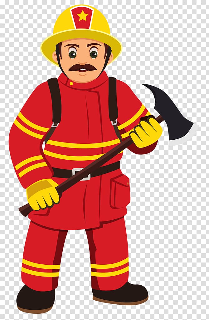 Firefighter , bombero transparent background PNG clipart