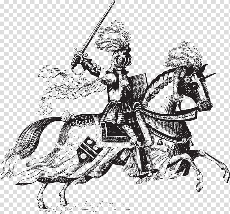 Horse Middle Ages Knight Jousting , medival knight transparent background PNG clipart