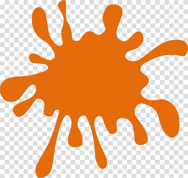 Paint Splash Orange , Orange Splat transparent background PNG clipart