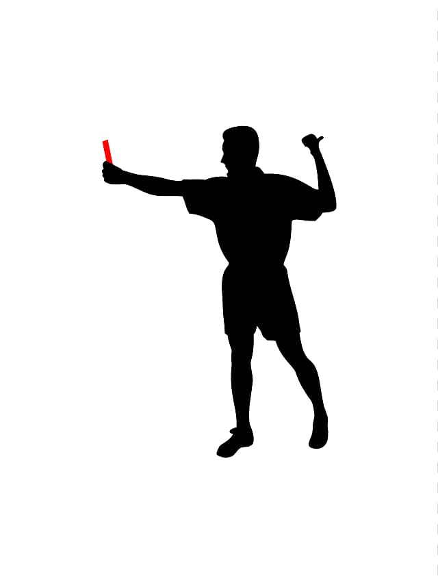Association football referee , Silhouette Football Player transparent background PNG clipart