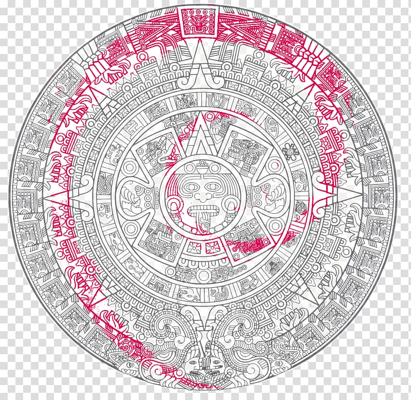 Maya civilization Aztec calendar stone, aztec transparent background PNG clipart