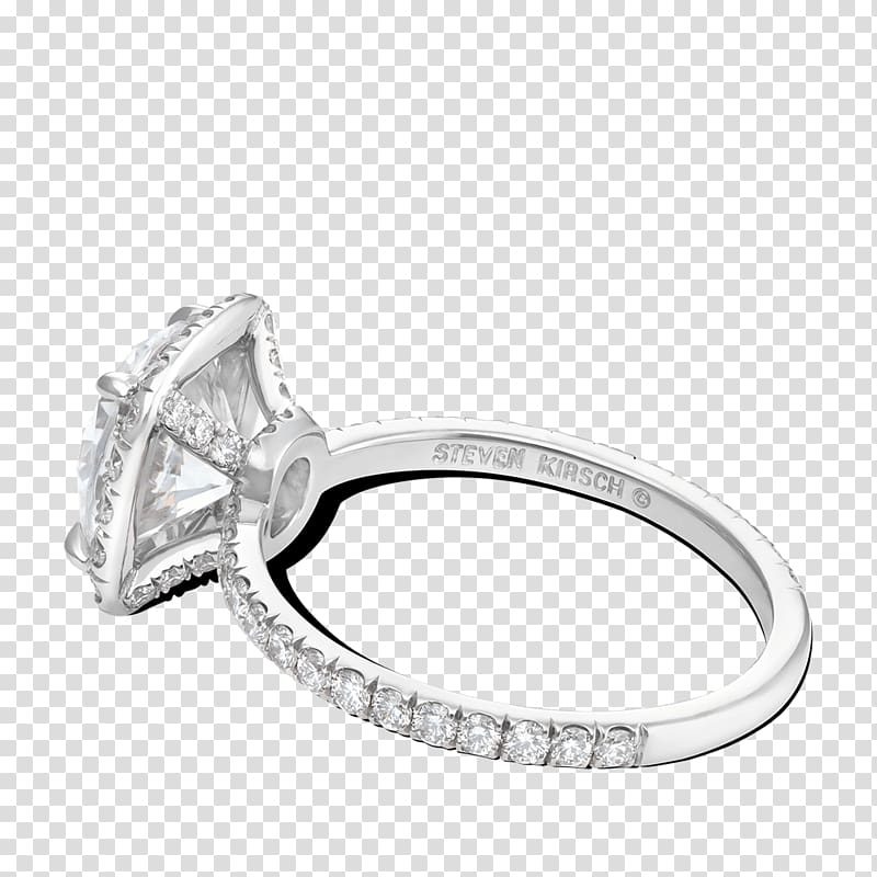 Jewellery Wedding ring Silver, halo circle transparent background PNG clipart