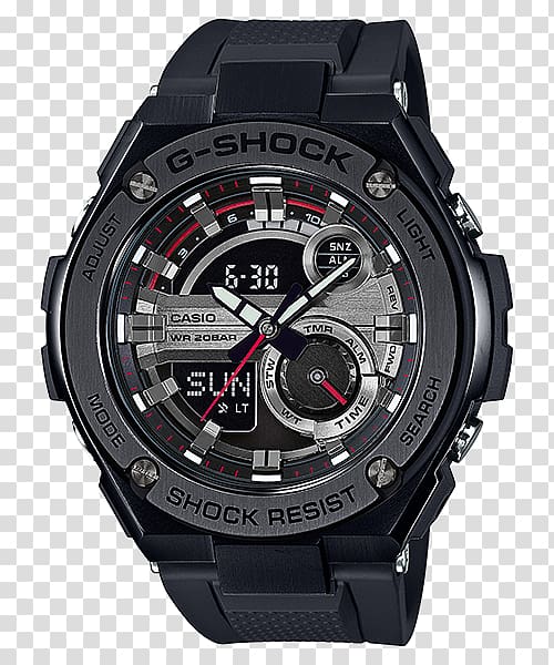 G-Shock Casio F-91W Shock-resistant watch, Watch Parts transparent background PNG clipart