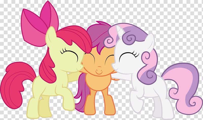 Pony Scootaloo Apple Bloom Sweetie Belle The Cutie Mark Crusaders, Huddle transparent background PNG clipart
