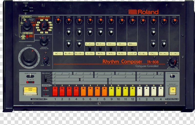 Roland TR-808 Drum machine Roland TR-909 808s & Heartbreak Roland Corporation, Giant transparent background PNG clipart