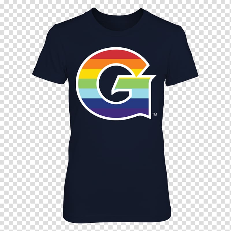 T-shirt Gonzaga University Georgetown Hoyas women's basketball Hoodie Gonzaga Bulldogs, T-shirt transparent background PNG clipart