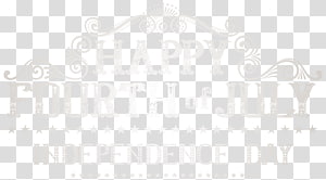 Black and white Brand Pattern, Happy 4th July Vintage transparent background PNG clipart thumbnail