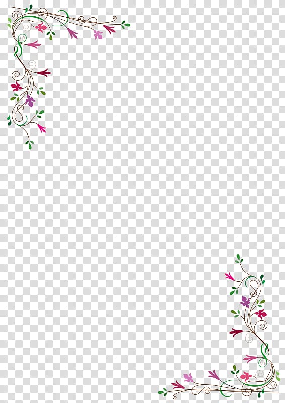 Flower Frames Desktop Wreath , floral border transparent background PNG clipart