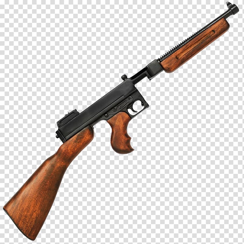 Thompson submachine gun Pistol Firearm, machine gun transparent background PNG clipart
