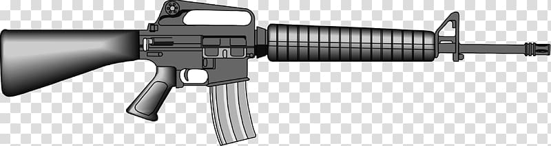 M16 rifle Weapon Firearm , Military Rifle transparent background PNG clipart