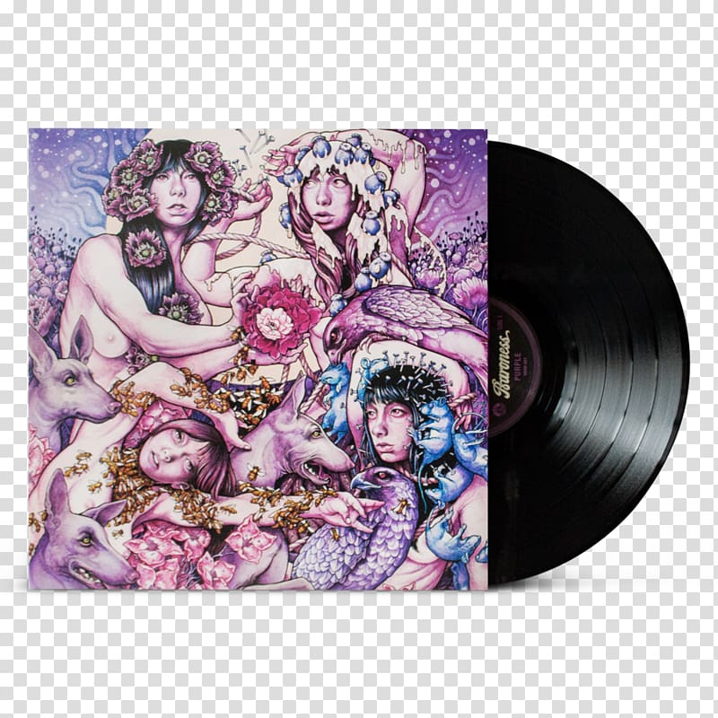 Baroness Purple Phonograph record LP record Album, purple transparent background PNG clipart