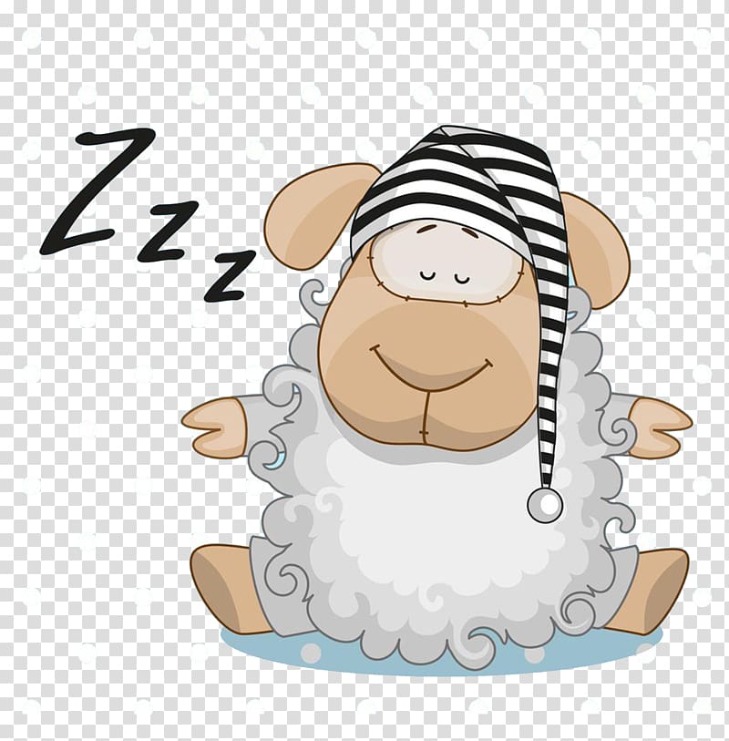 sheep sleeping illustration, Frog Sleep , Sheep cartoon transparent background PNG clipart
