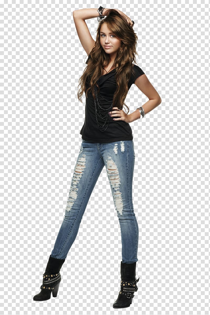 Miley Stewart Miley & Max Actor Singer-songwriter, jeans transparent background PNG clipart