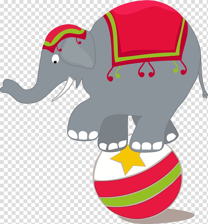 Asian elephant Circus , elephant motif transparent background PNG clipart