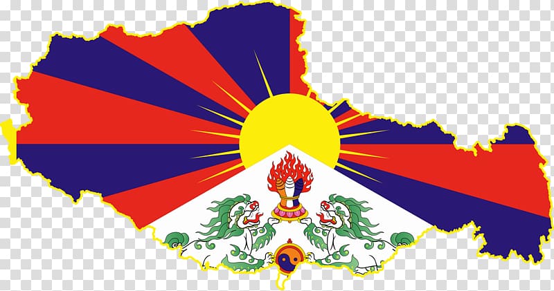 Tibetan independence movement T-shirt Free Tibet Flag of Tibet, china flag transparent background PNG clipart