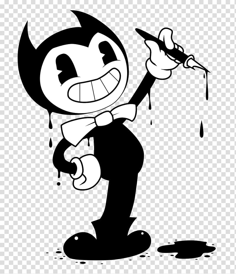 Bendy and the Ink Machine Svg Digital Files, Dabbing Bendy Svg