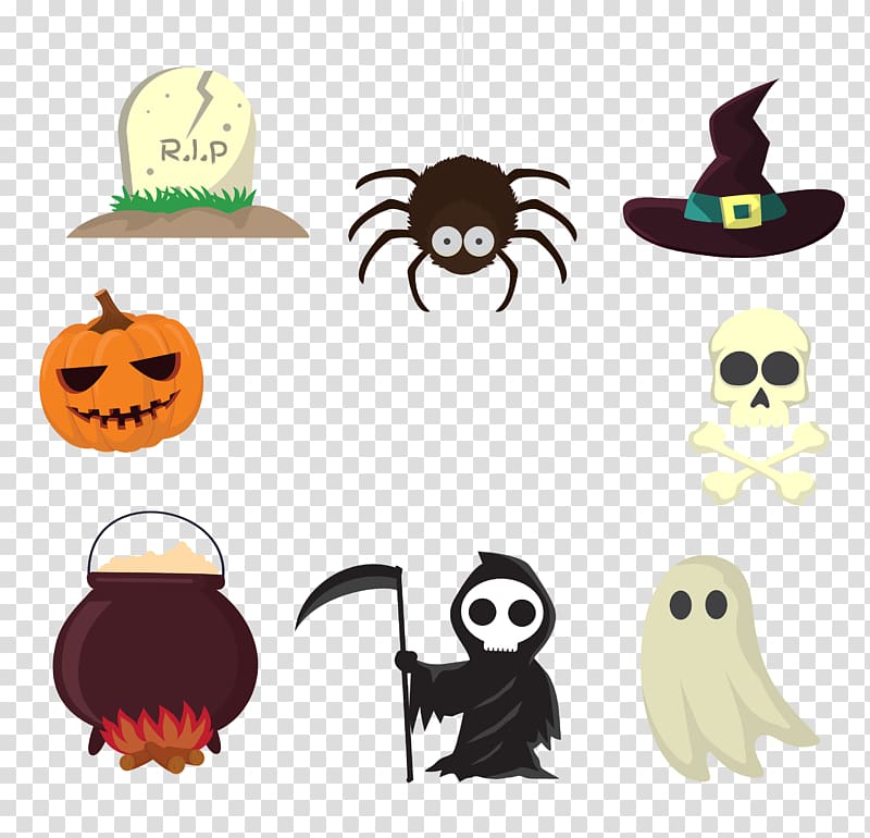 Halloween Horror Nights Jack-o-lantern , Halloween Horror decorative elements transparent background PNG clipart