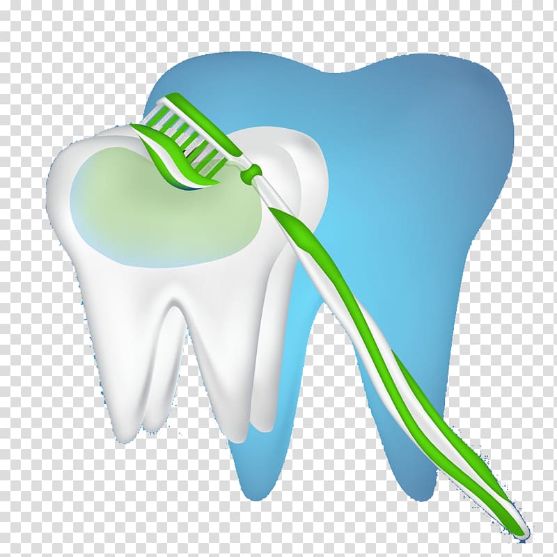 Toothbrush Toothpaste Illustration, Green toothbrush toothpaste teeth transparent background PNG clipart