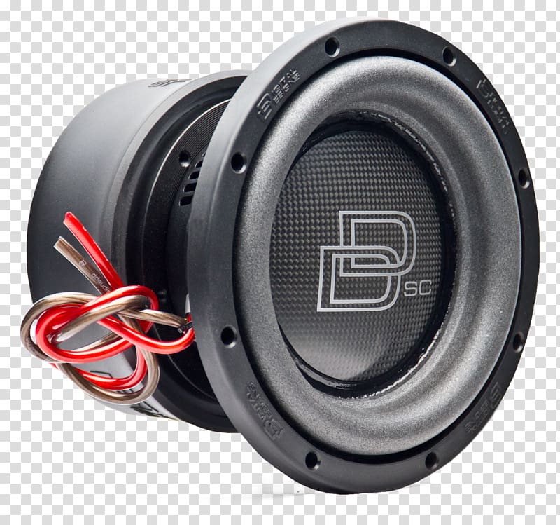 Subwoofer Car Loudspeaker, CARBON FIBRE transparent background PNG clipart