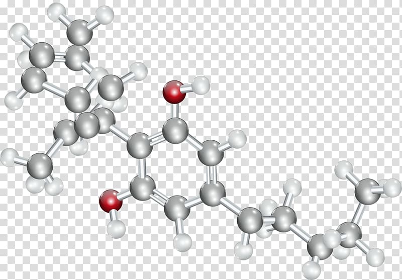 Cannabidiol Hemp Tetrahydrocannabinol Cannabis Cannabinoid, oil molecules transparent background PNG clipart