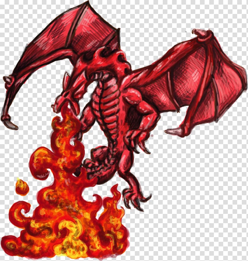 Dragon Fire breathing Drawing, mist transparent background PNG clipart