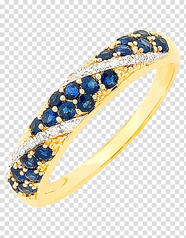 Sapphire Cobalt blue Bangle Body Jewellery, yellow sapphires transparent background PNG clipart