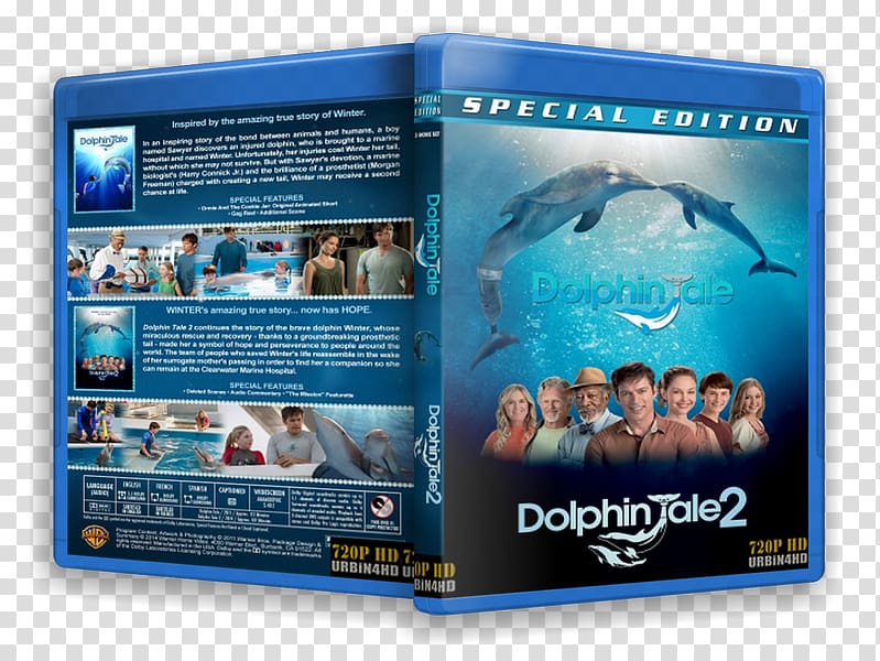 Film poster Marine mammal Marine biology Billboard, Dolphin Tale 2 transparent background PNG clipart