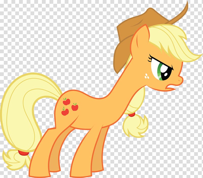 Applejack Cocktail Brandy Rainbow Dash Rarity, angry transparent background PNG clipart