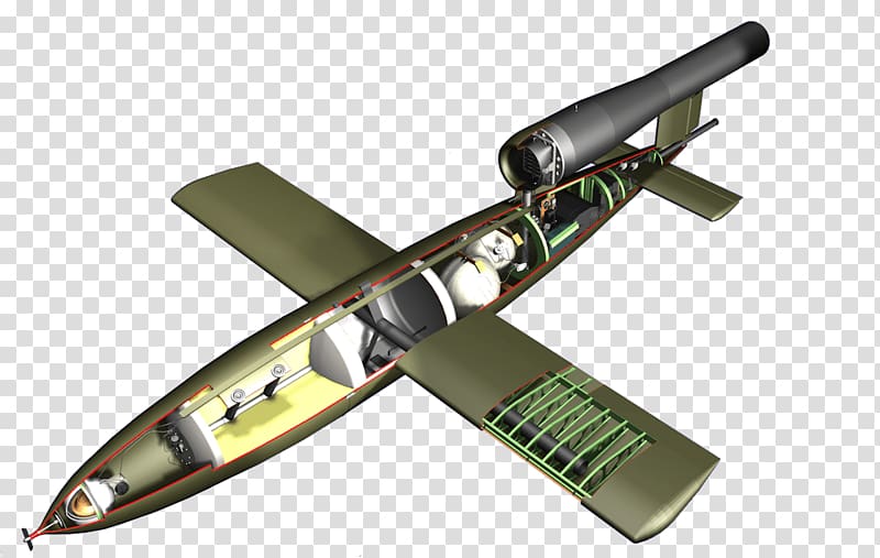 V-1 flying bomb Second World War, bomb transparent background PNG clipart