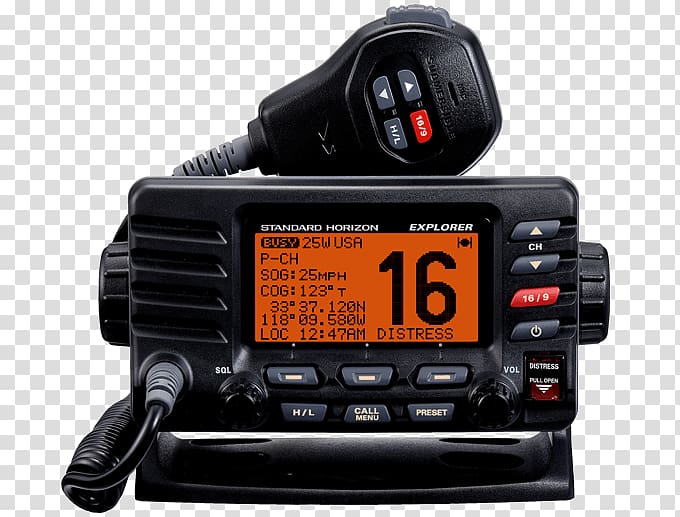 GX1700 Standard Horizon Explorer GPS Fixed Mount VHF Marine VHF radio Digital selective calling Standard Horizon GX1700B Explorer GPS VHF Radio Standard Horizon Explorer GX1600, certificate calling 911 transparent background PNG clipart