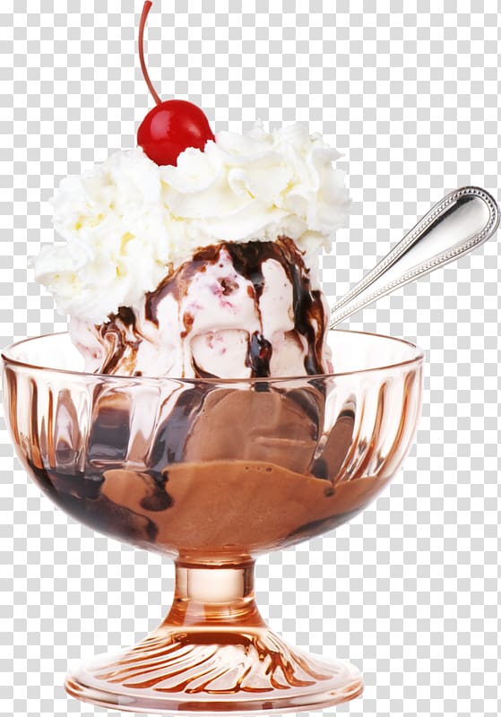 Sundae Fudge Chocolate ice cream, ice cream transparent background PNG clipart