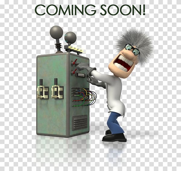 Mad scientist Science Animation , Coming Soon transparent background PNG clipart