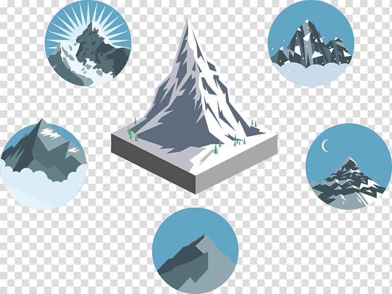 Illustration, mountain model and Icon transparent background PNG clipart