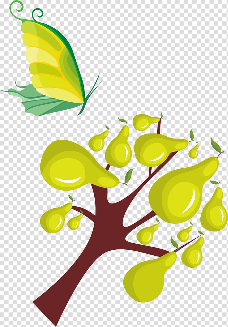 Asian pear Pear tomato, Pear tree transparent background PNG clipart
