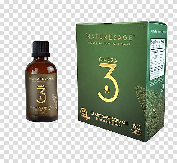Naturesage Clary Acid gras omega-3 Dietary supplement Seed oil, clary sage transparent background PNG clipart