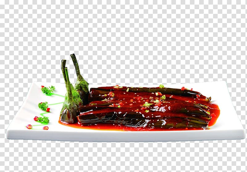 Eggplant Dish Braising Vegetable, Braised eggplant transparent background PNG clipart