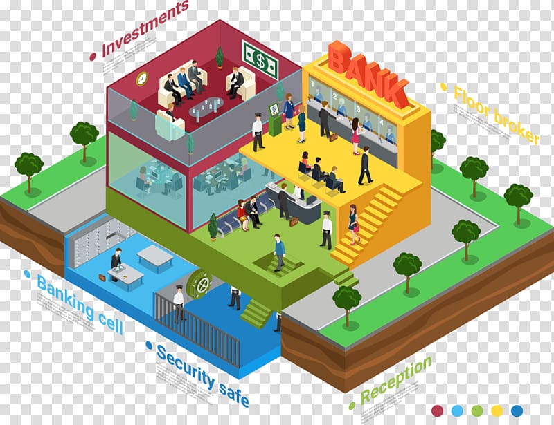 Three-dimensional space, color stereoscopic Bank transparent background PNG clipart