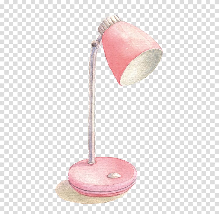 Pink Lighting , Pink table lamp transparent background PNG clipart