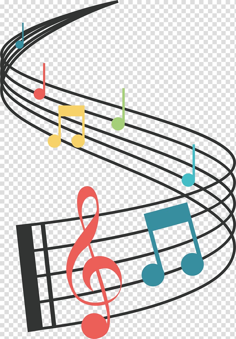 music notes on staff clipart