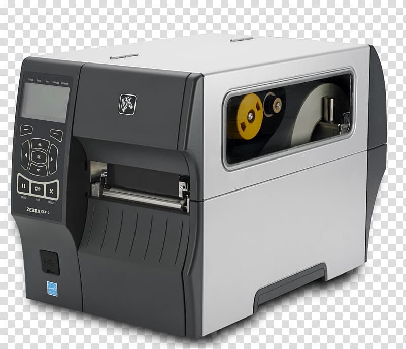 Label printer Printing Zebra Technologies Barcode printer, zebra themed transparent background PNG clipart