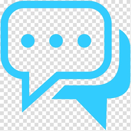 blue conversation box illustration, Chat Duo Rounded Square Bubbles transparent background PNG clipart