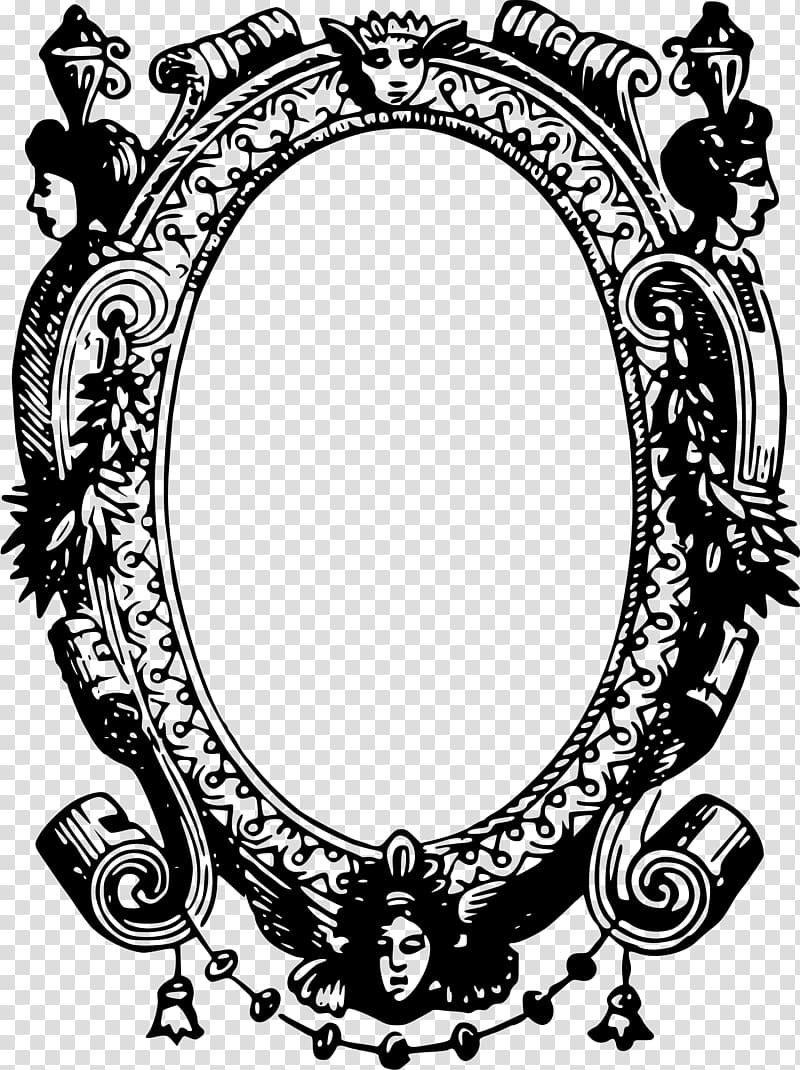 Frames Drawing Mirror , vintage transparent background PNG clipart