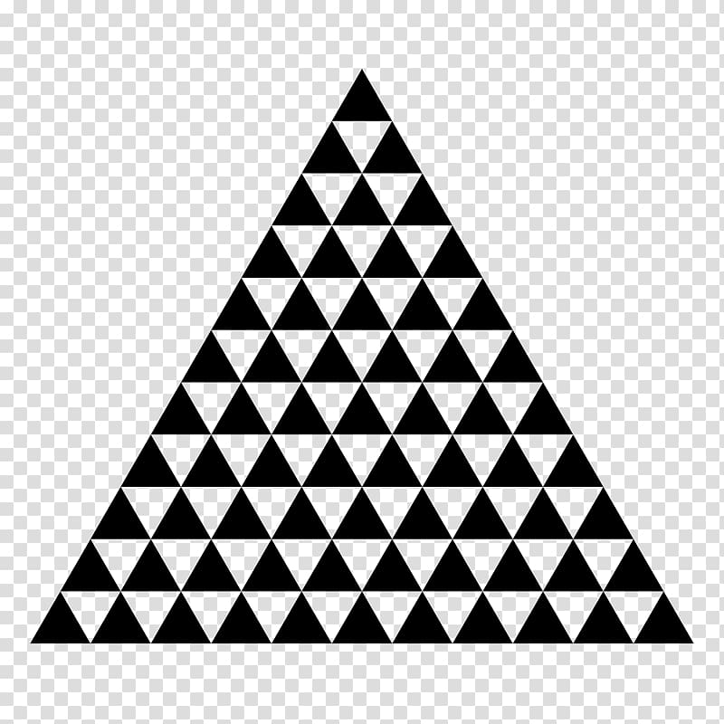 Penrose triangle Tessellation Equilateral triangle Sierpinski triangle, triangle transparent background PNG clipart