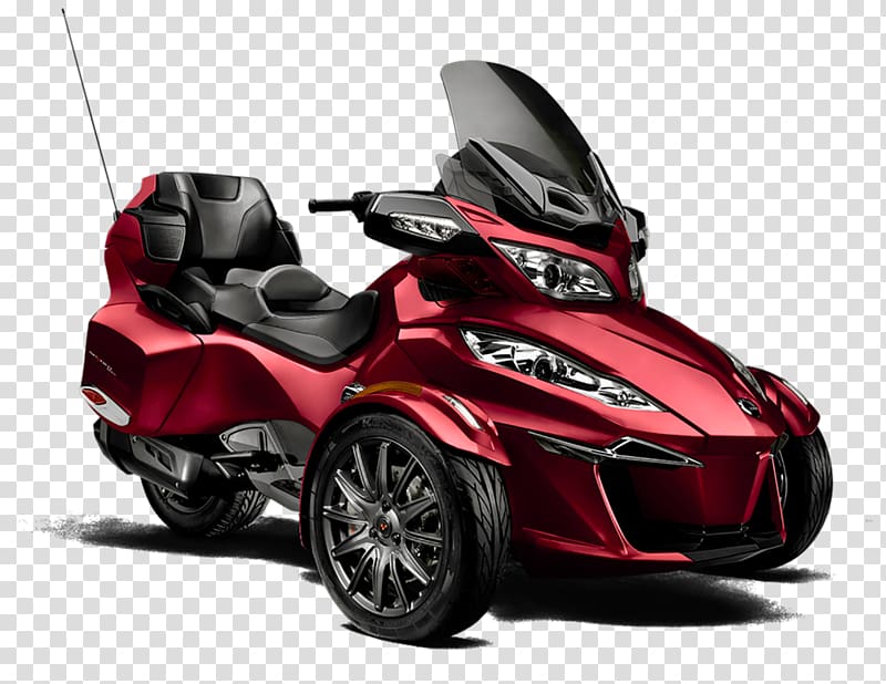 Car BRP Can-Am Spyder Roadster Can-Am motorcycles Three-wheeler, car transparent background PNG clipart