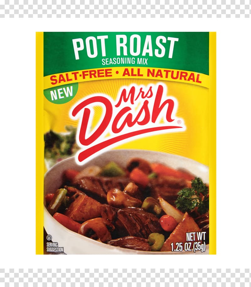 Vegetarian cuisine Pot roast Fajita Mrs. Dash Seasoning, salt transparent background PNG clipart