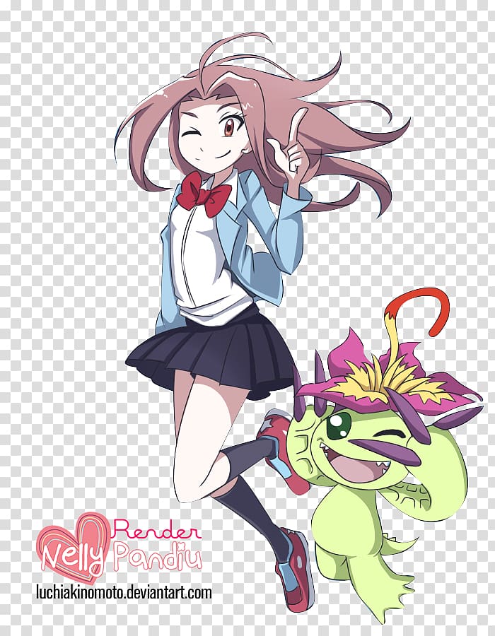 Mimi Tachikawa Palmon Agumon Digimon Adventure tri., digimon transparent background PNG clipart