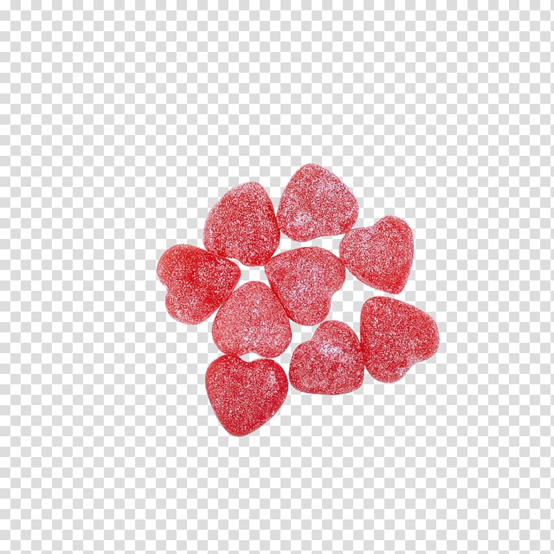 red heart candies, Candy Dessert Screenshot, candy transparent background PNG clipart