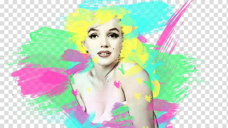 Hair coloring Graphic design Human hair color, Death Of Marilyn Monroe transparent background PNG clipart